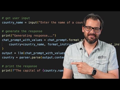 LangChain is AMAZING | Quick Python Tutorial thumbnail