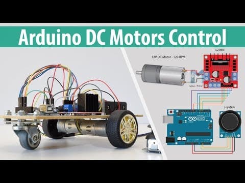 Arduino DC Motor Control Tutorial - L298N | H-Bridge | PWM | Robot Car thumbnail