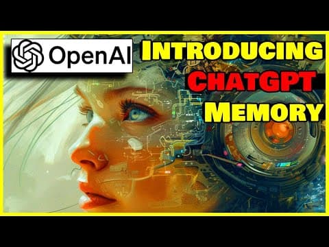 OpenAI Introduces MEMORY and New Controls for ChatGPT | Meet your new personalized AI assistant. thumbnail