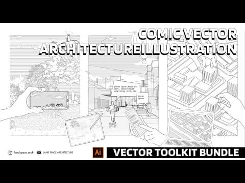 Comic Vector Architecture Perspective Illustration thumbnail