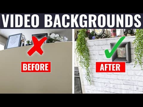 Professional DIY Video Backdrops for Under $20 - Convert Dining Room into YouTube Studio thumbnail
