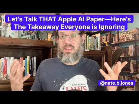 What Does Apple's AI Reasoning Paper Actually Show? thumbnail