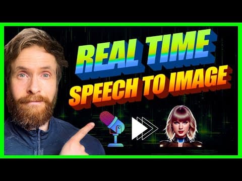 Local Real Time AI Speech to Image | Stable Diffusion, Faster-whisper, Python, ComfyUI ++ thumbnail