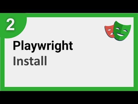 Playwright Beginner Tutorial 2 | How to install thumbnail