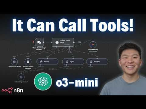 OpenAI Fires Back at DeepSeek With a New Reasoning Model: o3-mini (n8n AI Agent) thumbnail