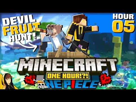 FINDING DEVIL FRUITS NO MATTER WHAT!?! | Minecraft - [One Hour One Piece - #5] thumbnail