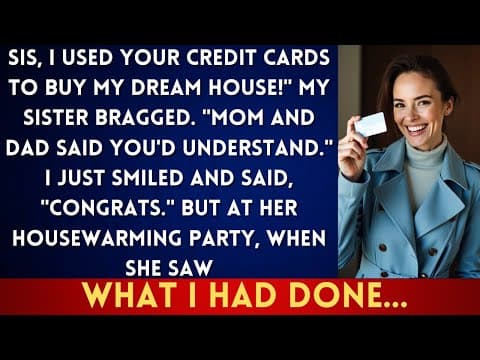 My Sister Destroyed My Credit to Buy Her Dream House—So I Let Her Enjoy It Until the Housewarming... thumbnail