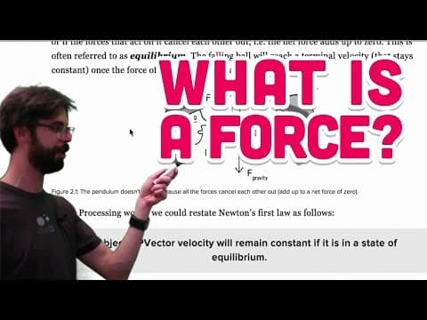 2.1: What is a Force? - The Nature of Code thumbnail