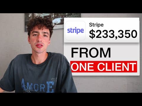 i made $233,325 from one client as an "AI Operator" thumbnail