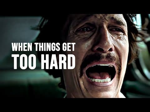 WHEN THINGS GET TOO HARD - Motivational Speech thumbnail