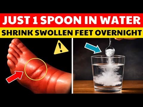 7 Bedtime Fixes To Drain Swollen Feet Overnight | Senior Health Tips thumbnail