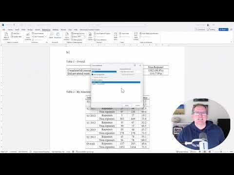 How to Insert and Format Table Captions in Word thumbnail