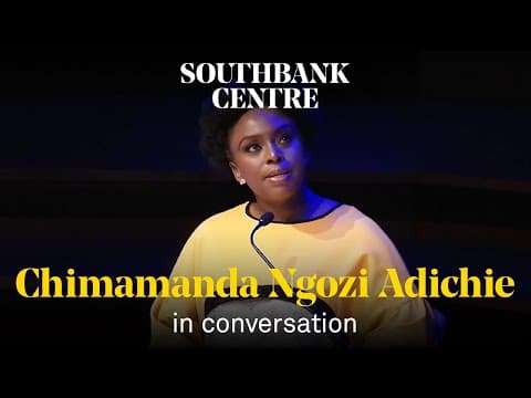 Chimamanda Ngozi Adichie on feminism, asking important questions and finding the right answers thumbnail