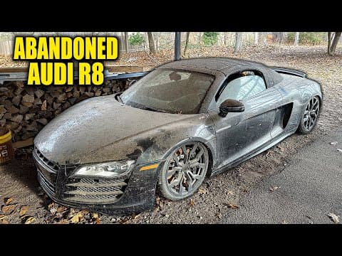 Abandoned Supercar: Audi R8 | First Wash in Years! | Car Detailing Restoration thumbnail