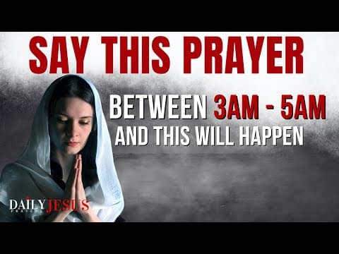 What Happens When You Pray Between 3am and 5am? thumbnail