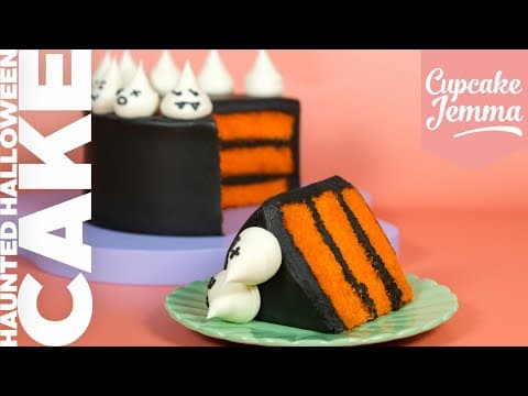 The Halloween Cake  👻🎃🦇 | Full recipe | Cupcake Jemma thumbnail
