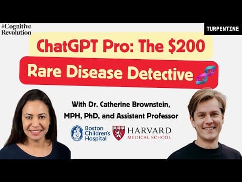 Gene Hunting with o1-pro: Reasoning about Rare Diseases with ChatGPT Pro Grantee Dr. Brownstein thumbnail