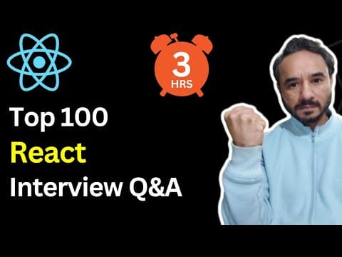 Top 100 React JS Interview Questions and Answers thumbnail