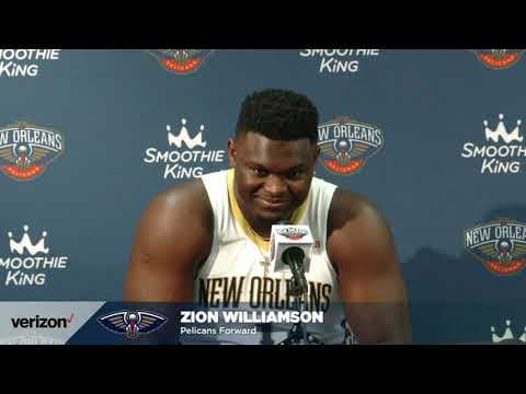 Zion Williamson on his offseason David Griffin and Willie Green |  Pelicans Media Day 2021 thumbnail