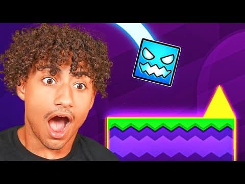 Playing Geometry Dash For The First Time thumbnail