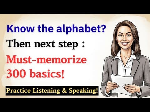 300 Basic Sentences You Must Know for Fluent English thumbnail