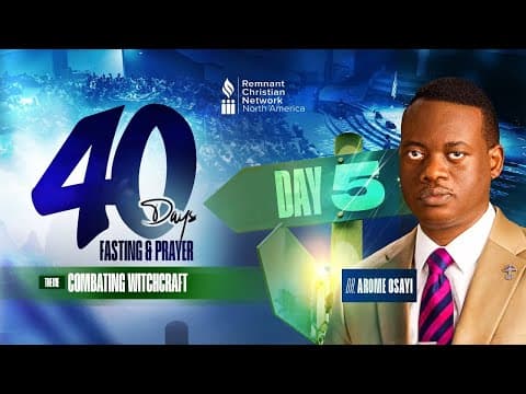40 DAYS FASTING & PRAYER 2026 || DAY 5 || DR. AROME OSAYI || RCN MINNESOTA ||16TH JANUARY 2026 thumbnail