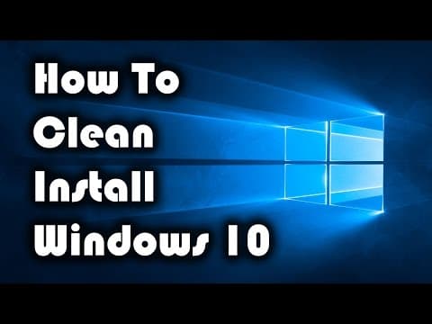 How to Clean Install Windows 10 Release Version!! thumbnail