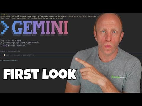 FREE Alternative to Claude Code? Testing Google Gemini CLI for the First Time thumbnail