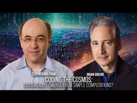 Coding the Cosmos: Does Reality Emerge From Simple Computations? thumbnail