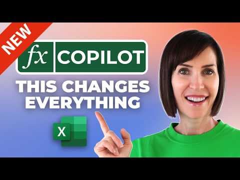 NEW Excel COPILOT Function Will Replace Half of What You Do thumbnail
