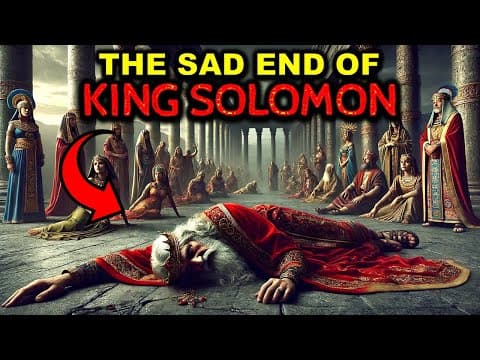 THE LAST DAYS OF KING SOLOMON'S LIFE | The Sad End of the Wisest King thumbnail