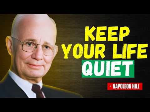 Start Now: STOP TELLING EVERYONE WHAT HAPPENS IN YOUR LIFE | Napoleon Hill thumbnail