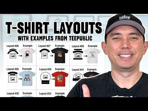 25 More Easy T-Shirt Design Ideas with Examples! Learn to Create Better Designs & Get More Sales! thumbnail