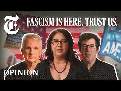 We’re Experts in Fascism. We’re Leaving the U.S. | NYT Opinion thumbnail