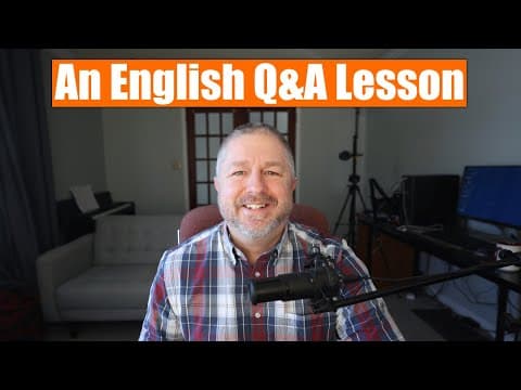 A Live English Lesson (No Topic, Just Q & A!) thumbnail