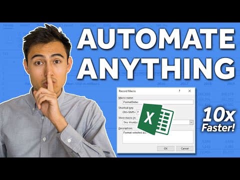 Learn Excel MACROS in 10 Minutes Using Real World Examples thumbnail