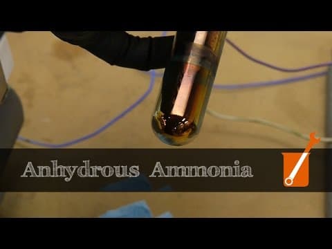 How to Distill Pure Anhydrous Ammonia at Home thumbnail