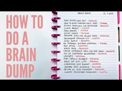 How To Do A Brain Dump #adulting201 thumbnail