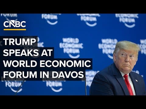 Trump speaks at the World Economic Forum in Davos amid Greenland, tariff threats — 1/21/2026 thumbnail