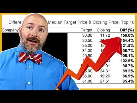 5 Best Stocks to Buy and the Worst [Wall Street Predictions] thumbnail