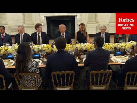 HAPPENING NOW: President Trump Hosts Big Tech Ceos At The White House For Dinner thumbnail