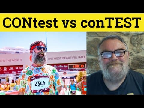 🔵 CONtest vs conTEST Pronunciation - How To Say Contest - Verb Noun Stress Patterns - Pronunciation thumbnail