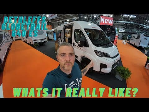 Dethleffs Globetrail 640 ES | Birmingham NEC 2024 Motorhome and Caravan show. thumbnail