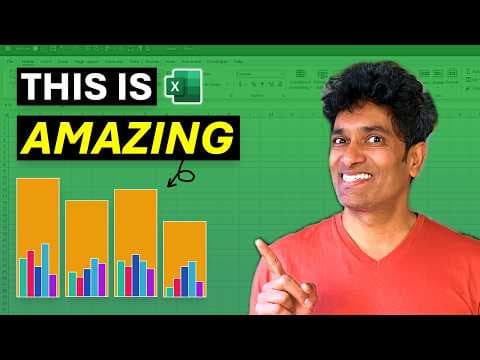 How to make a Column Chart with TOTALS in Excel (perfect for data analysis) thumbnail