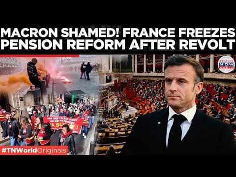 MACRON DEFEATED: National Assembly SUSPENDS Pension Overhaul | Times Now World thumbnail