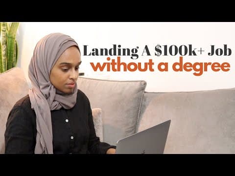 How To Get A High-Paying Job Without A Degree | Alternative Career Options thumbnail
