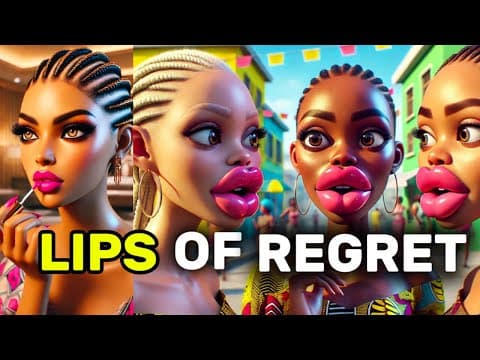 LIP GLOSS GONE WRONG| BE CAREFUL OF WHAT YOU APPLY ON YOUR LIPS | #tales #storytelling #moralstories thumbnail