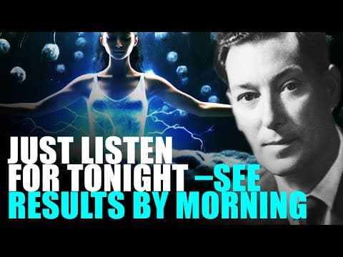 JUST ONE NIGHT TO MANIFEST SUCCESS AND MOTIVATION WITH NEVILLE GODDARD I AM AFFIRMATIONS thumbnail