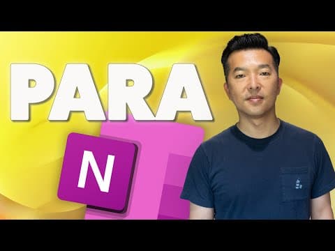 How to Setup PARA in OneNote: Organize Your Life Like a Pro! thumbnail