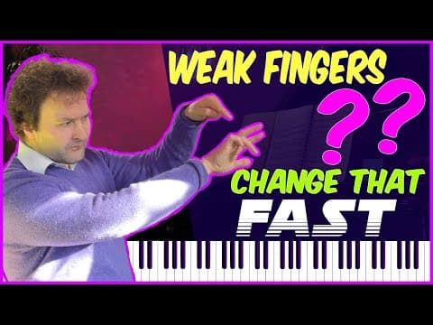 WEAK 4th & 5th FINGERS?? 19 Piano Exercises to QUICKLY CHANGE that! thumbnail